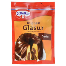 Dr Oetker Dunkel Kuchen Glasur 125g/4,4oz hořká čokoládová poleva