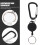 Mizh2pcs Multi-function Badge Key Rings Stretchable Badge Holders Portable Badge Buckles 4