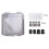 Waterproof Outdoor Project ABS Plastic Junction Box  Dustproof Enclosure with Hinged Cover, Mounting Plate 2