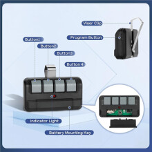 4Pcs 894LT 4-Button Garage Door Opener Remote for LiftMaster Chamberlain , Security+ 2.0, Replaces 811LM.