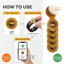 10 Unidades de Etiquetas NFC NXP NTAG213 de 6 mm, Pegatinas RFID Programables Redondas Impermeables, Etiquetas NFC FPC para Teléfonos/Dispositivos