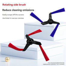 5PCS Vacuum Main Roller Brush Side Brush Replacement Compatible with Spot+Scrub Ai Robot Vacuum Cleaner Parts
