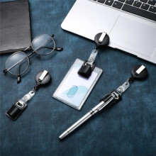 10 Pezzi Portapenne Retrattile Portapenne Portapenne In Pelle Porta Badge Portapenne Portatile con Clip per Carpentieri, Matite, Infermieri,