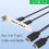 USB 3.2 KEY-A to Dual Type-C Female TYPE-E Baffle Cable Double Chassis PCI Front Data Adapter Cable High-Speed 10GB 3