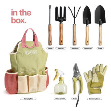 Ensemble de 10 Outils de Jardinage - Kit Complet D'Outils de Jardin Robustes avec Sac de Rangement Élégant - Kit de Jardinage Idéal