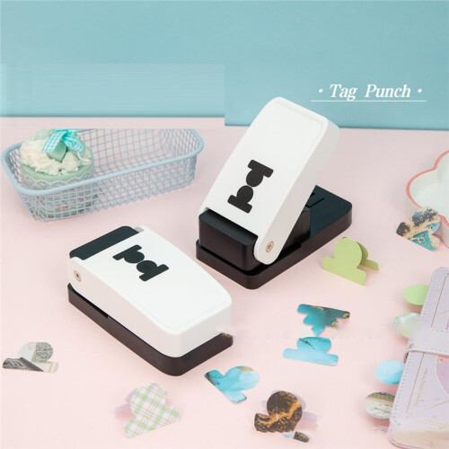 Round Tab Punch Handheld Folder Punch Loose Leaf Separator Label Punch  Paper Punch Cutter Puncher 2