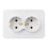 Πρίζα διπλής γείωσης 220V/16A118x80mm EU για οικιακή βιομηχανική πρίζα 1