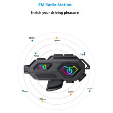 Wasserdichte und Geräuschreduzierende 4K-HD-Aufnahme All-in-One-Motorrad-Gegensprechanlage Helm -Headset Dashcam A