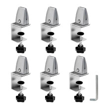 Aluminium Verstelbare Hoestbeschermer Ondersteuningsclip Geen Punch Scheidingsclip voor Panelen van 1/8 Tot 1 Inch Geschikt voor Acryl A