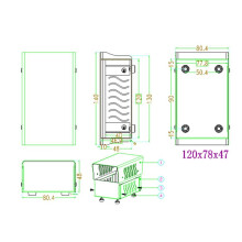 Professionelles IronCase Eisengehäuse Hochwertige Box Metallbox Drahtanschlussdose Projektbox Bahar-Gehäuse BDA 40051,B