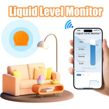Tuya Zigbee Ultraljudsvätskenivåövervakningssensor för Vattentank med Realtidslarmmeddelande Via App-Kontroll, US-Kontakt