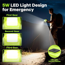 LED Work Light for 40V Battery,5W Flashlight Spotlight,with Output Port with USB and Type-C for Outdoor Use
