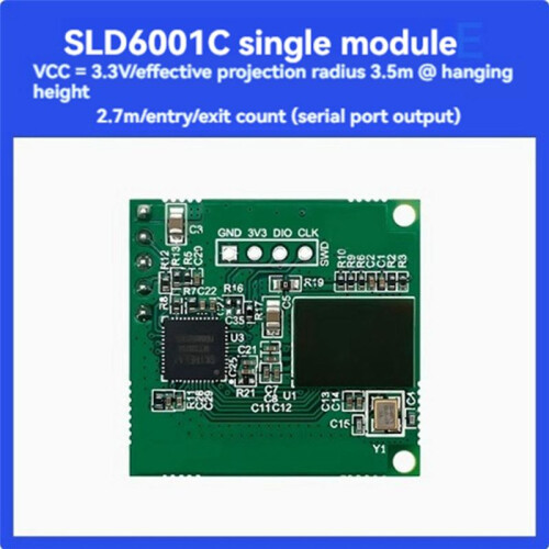 LD6001C 60GHz MmWave  Sensor Passenger Flow Statistics Sensor Module Entranc/Exit Human Presence Sensor Module