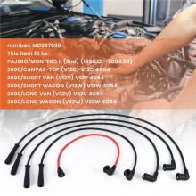 Conjunto de Fios de Cabo de Alta Tensão para Vela de Ignição para Pajero Montero 2 II 4G54 V12W V32W MD997698