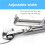 Sewing Rolled , Adjustable Width Rolled Hemmer Foot, Sewing Machine Rolled Hem Attachment Hemming Tool (12-20mm) 4