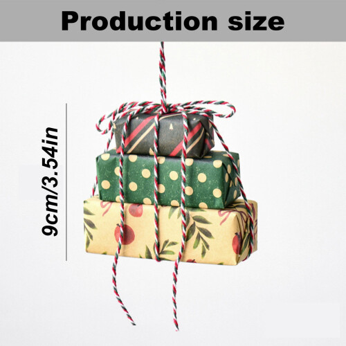 Christmas Mini Gift Boxes with Bells and Berries Red 2 Pack 2