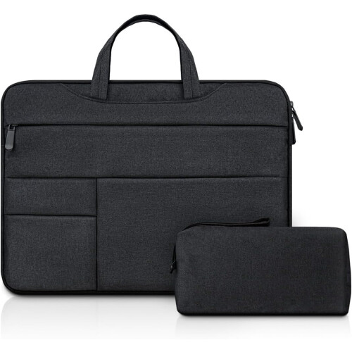 Capa protetora para laptop de 15,6 polegadas com vários bolsos para MacBook Pro de 15 e 16 polegadas.