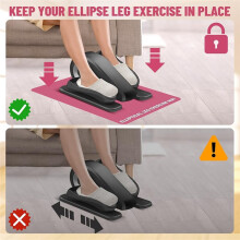 Compact Non-Slip Mat for Under Desk Ellipticals &Bikes - Ideal for Home Gyms and Small Spaces