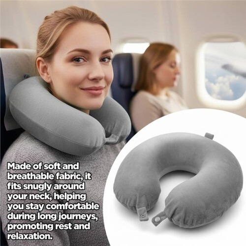 Luxurious Washable Neck Pillow, Universal U-Shaped Travel Pillow