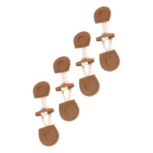 4 stuks knoopsluitingen, naaiknopen voor kledingdecoratie, doe-het-zelf knoopsluitingen voor windjacks, jassen, capes, kleding en truien, bruin