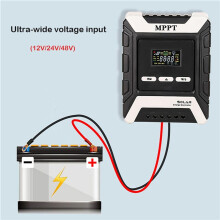 MPPT Solladdningsregulator 20A Solpanel PV-Regulator för 12V/24V/48V Litium-/Bly-Syra-/Järnfosfatbatteri