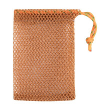Sac à savon et gel douche en filet moussant épais, en nylon naturel, pour ranger le savon et frotter la mousse.