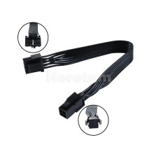 Cable adaptador de alimentación de 4 pines a 8 pines para CPU ATX, 24 cm de longitud, compatible con RoHS, calibre 18AWG, fuente de alimentación