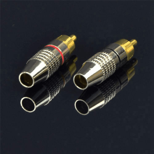 Adaptador de 4 cables de altavoz a conectores RCA, 2 canales (30 cm) 1