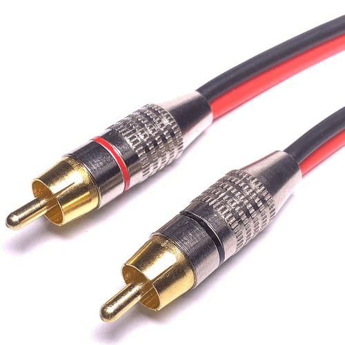 Adaptador de 4 cables de altavoz a conectores RCA, 2 canales (30 cm) 2