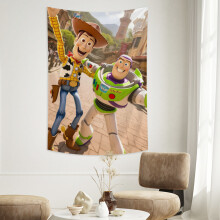 Toy Story poszter gobelin lakberendezési gobelin hálószoba, nappali, egyetemi kollégium dekoráció beltéri és kültéri használatra - 42*24