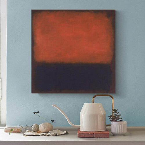 Mark Rothko Πορτοκαλί Βαθύ Μπλε1960 Αφίσα Αισθητικής Δωματίου Εκτύπωση Τέχνης 2