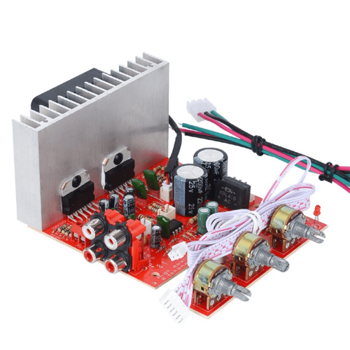 DX-618 Πλακέτα στερεοφωνικού ενισχυτή υπογούφερ ήχου 2.1 καναλιών 60W x 3DC 12- Μονάδα με 2