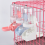 Pet Drinker, Dispenser Water Drinker, Raised and Lowered Drinking Water Feeding Cage Water Bottle 2