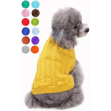 Vorkoi Hundepullover für kleine, mittlere und große Hunde – Warme Winter-Rollkragenkleidung für Haustiere, geeignet für Welpen und Katzen –
