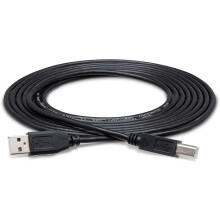 Hosa USB-215AB Typ A till Typ B höghastighets-USB-kabel, 4,5 meter