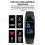 Ψηφιακό ρολόι Smartband με οθόνη αρτηριακής πίεσης, βηματόμετρο, βραχιόλι, αδιάβροχο, 3