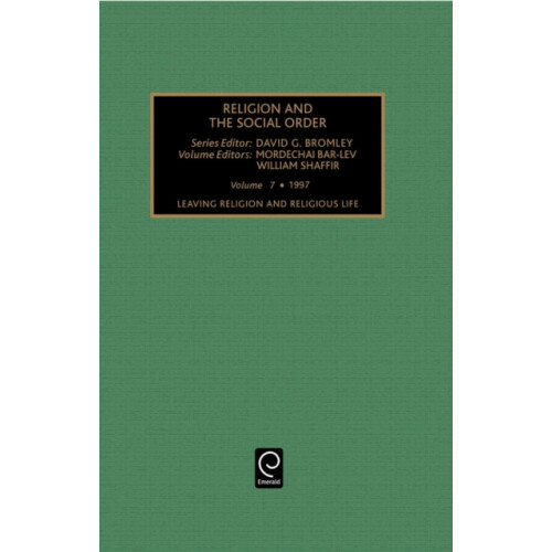 Leaving Religion and Religious Life Patterns and Dynamics Hardcover Bo