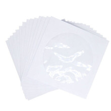 Θήκες CD DVD, Θήκη για φακέλους πολυμέσων με διάφανο παράθυρο, λευκή, συσκευασία 100