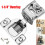 Dazone10Pack Μεντεσέδες Επικάλυψης Ντουλαπιού 1-1/4", Πλαίσιο Πρόσοψης Soft Close για Πόρτα 1