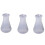 3 x Baloane Erlenmeyer transparente din plastic pentru laborator, 250 ml 1