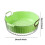 Jacenvly Fall Home Decor, Διπλό Καλάθι Αποστράγγισης για Νιπτήρα Λαχανικών, Πηχτό Πιάτο με 4