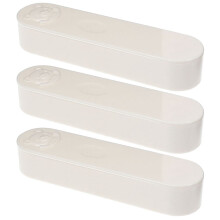 Conjunto de 3 caixas organizadoras de algodão com estampa de desenho animado, ideais para organizar cotonetes, cômoda e viagens. Perfeito para