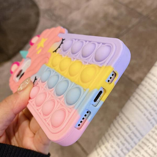 Capa de silicone com unicórnio compatível com iPhone e outros celulares Apple, incluindo o iPhone 6 e 6S. 1