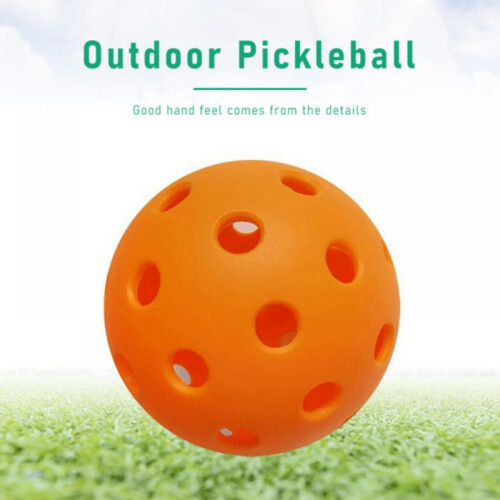 Μπάλες Pickleball Indoor40Hole Orange, φωτεινές πορτοκαλί μπάλες τουρσί, συσκευασία 6 μπάλες USAPA 1