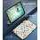 Capa compatível com Samsung Galaxy Tab A9+/A9Plus de 11 polegadas (2023), fina, leve, com suporte e parte traseira rígida para proteção. 4