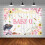 Φόντο για baby shower με μπάρμπεκιου για αγόρια, μπλε φόντο φωτογραφίας Baby-Q, ρουστίκ 3