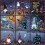 Donemore8Sheets αυτοκόλλητα παραθύρου για το Halloween, φωτεινά ηλεκτροστατικά αυτοκόλλητα 7