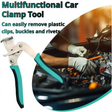 Car Clip Pliers and 10pcs Disassembly Tools,Multi-Functional Car Clip Remover Tool, Easy to Remove Fasteners, Clips