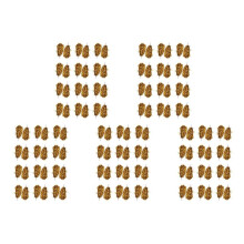 120 Stuks Cheerleading Pom Poms Metallic Folie Cheer Pom Poms met Plastic Handvat voor Volwassenen Kids Cheerleaders Party Geel