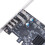 Carte D'Extension PCI-E Vers Type-C : PCIe Vers Type-C X3 + Type-A X2 + Type-E + 19 Broches IDC USB 3.2 Gen 2 10 Gbit/S pour PC de Bureau Windows 1